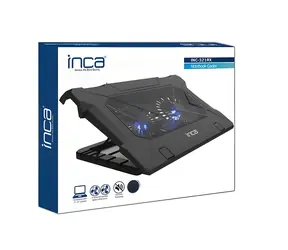 INCA INC-321RX / Chladicí podstavec pro notebook / 2× ventilátor / LED podsvícení / 2x USB / do 17 palců