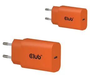 Club3D CAC-3023 oranžová / Nabíječka USB-C / 2-pack / 30W / Power Delivery