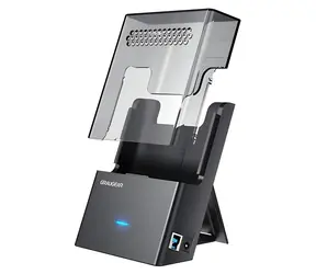 GrauGear G-3502-AC černo-průhledná / Dokovací stanice / 2,5"/3,5" HDD/SSD / USB 3.2 Gen 1 / do 20 TB