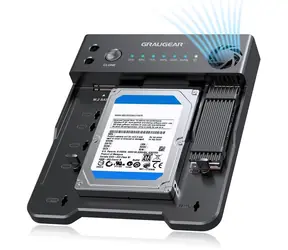 GrauGear / Dokovací a klonovací stanice / M.2 NVMe/SATA SSD / 2,5" a 3,5" HDD
