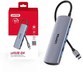 Unitek H1112EGY01 / USB hub / USB-C / 4x USB-A / 10 Gbps