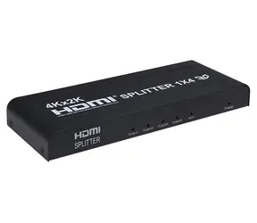 PremiumCord HDMI splitter 1-4 porty kovový černý / Rozbočovač / Full HD / HDMI 1.4a / 3D