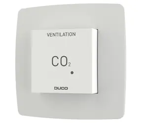 Duco CO2 Room Sensor bílá / Senzor CO2 / s ovládáním / RF/kabelové