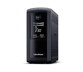 CyberPower VP1000ELCD černá / Záložní zdroj UPS / 1000 VA / 550 W / LCD displej / 4x zásuvka / USB