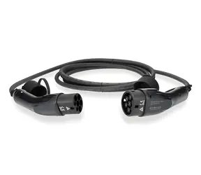 Nedis nabíjecí kabel pro elektromobil černý / Nabíjecí kabel / typ 2 / 16 A / 11000 W / 3-fázový / 5 m