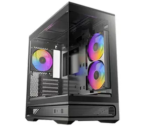 Antec C2M ARGB černá / mATX / mini-ITX / 1x USB-C 3.2 Gen2 / ARGB ventilátory / bez zdroje / tvrzené sklo