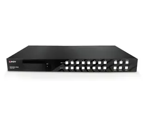 Lindy HDMI Matrix 8x8 4K60 / Maticový přepínač / HDMI 2.0b / 4K 60Hz / OLED displej / HDCP 2.2
