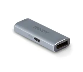 Lindy 38421 / DisplayPort 1.4 opakovač / 7680 × 4320 px / dosah 40 m / stříbrná