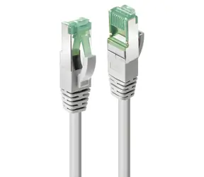 Lindy Cat6a S/FTP 10m šedá / Patch kabel / TPE / GRS recyklovaný / RJ-45 / 10GBase-T