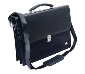 WEDO Aktovka Elegance černá / Taška / uzamykatelná / ramenní popruh / 36 x 13 x 27 cm