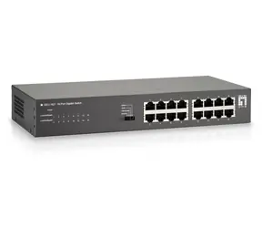 LevelOne GEU-1621 šedá / Switch / 16x Gigabit Ethernet / 19" Rack / neřízený