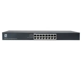 LevelOne GEU-1632 / Switch / 16x Gigabit Ethernet / Unmanaged / 19" kovový