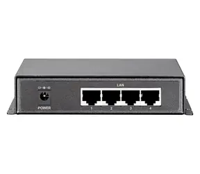 LevelOne PoE+ switch 5-portový 120W plastové tělo / Switch / Unmanaged / 4x GbE PoE+ / 1x GbE uplink