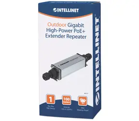 Intellinet PoE+ Extender 561211 Outdoor / PoE+ extender / 2-port / 1000 Mbps / 100 m / IP65