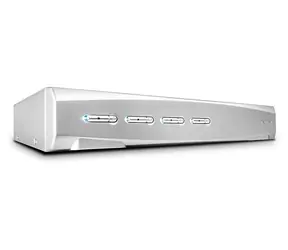 Lindy KVM Switch DVI-I Single Link Pro / Přepínač KVM / 4 porty / USB / Audio