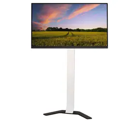 Techly ICA-TR47 bílá / Podlahový stojan TV / 32-70" / VESA 400x400 mm / nosnost 40 kg / sklopný / kolečka
