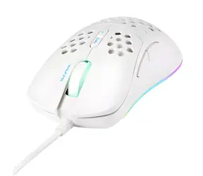 Deltaco GAM-108-W bílá / Herní myš / RGB / optická / 6400 DPI / USB-A / 7 tlačítek