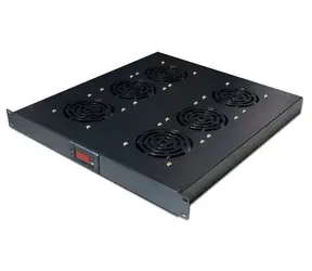 XtendLan Ventilační jednotka do 1U pozice / Ventilační jednotka / termostat / 6 ventilátorů / hloubka 500 mm