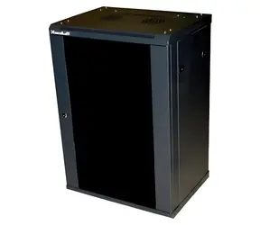 XtendLan 15U 600x450 / Nástěnný rozvaděč / jednodílný / skleněné dveře