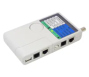 Good Connections Kabelový tester sítí s dálkovou jednotkou šedý / Tester síťových kabelů / RJ45 / RJ11 / BNC / USB