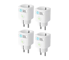 Meross MSS315CFH-EU / Chytrá zásuvka / Wi-Fi / Matter / Měření spotřeby energie / sada 4 ks