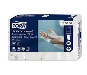 Tork Xpress Premium Soft H2 bílá / Papírové ručníky skládané / 2 vrstvy / Multifold M / 12x170 listů
