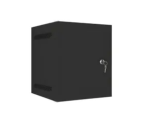 Lanberg WF10-2306-00B černá / Nástěnná skříň / 10" / 6U / 280×310 mm / kovové dveře / flat pack