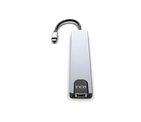 INCA ITPC-7T / Adaptér USB-C / HDMI 4K 30Hz / RJ-45 Gigabit LAN / USB-A