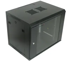 XtendLan 9U 600×450 mm / Nástěnný rozvaděč / jednodílný / rozložený / skleněné dveře