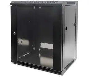 Intellinet Nástěnný rozvaděč 15U černý / Rozvaděč / 19" / 570x600 mm / nesmontovaný