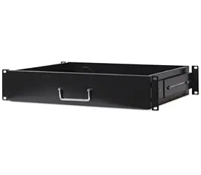 Intellinet Výsuvná zásuvka do racku 19" černá / Zásuvka do racku / 2U / hloubka 350 mm / nosnost 30 kg