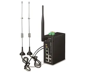 Planet IoT/M2M průmyslová brána / Průmyslová brána / 1x WAN + 3x LAN 1Gb / 2x LTE / WiFi ac / 3x COM / DIN, IP30