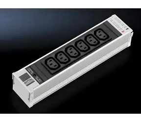 Rittal PSM 6x C13 L250mm černá / Zásuvkový modul / 6x C13 / 250 mm