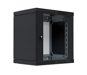 EFB WGX-1206TS.G1 černá / Nástěnný rozvaděč / 19" / 12U / 600×600 mm / skleněné dveře / nosnost 60 kg