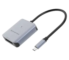 Conceptronic šedá / Čtečka paměťových karet / USB-C 3.2 Gen 2 / CFexpress 2.0 Type B / 10 Gbps