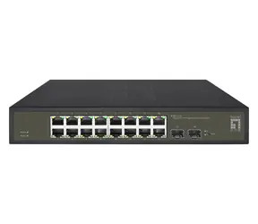 LevelOne Hilbert GES-2118 / Switch / 16x GE / 2x SFP / 19" / Smart Managed L2