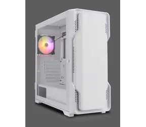 Nanoxia DS-9G-W bílá / Počítačová skříň / Midi Tower / ARGB / USB-C / tvrzené sklo