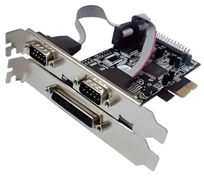 Longshine LCS-6322M / Řadič / PCIe / 2x sériový (RS232) + 1x paralelní port / MosChip MCS9901