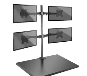 Lindy 40659 / Držák monitorů / pro 4 monitory / VESA 75-100 mm / nosnost 7 kg / černá