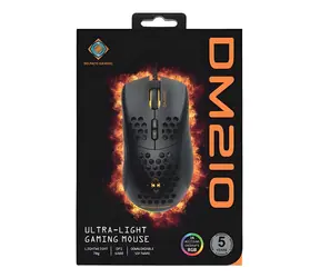 Deltaco DM210 černá / Herní myš / RGB / drátová / 6400 DPI / 7 tlačítek