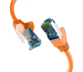 EFB Cat7 S/FTP 30m oranžová / Patch kabel / RJ45-RJ45 / LSZH / 600 MHz