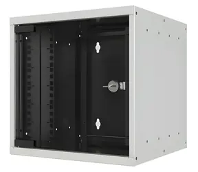 EFB Nástěnný rozvaděč 4U šedý / Rozvaděč / 10" / 312x300 mm / nosnost 30 kg / IP20