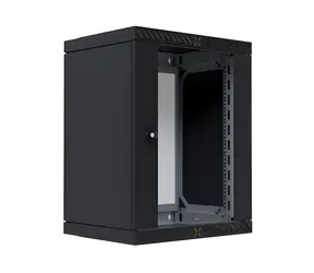 EFB X-Rack WGX-1506TS.G1 černá / Nástěnný rack / 19" / 15U / Skleněné dveře / 60 kg
