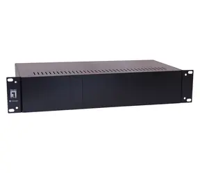 LevelOne šasi 19" pro 14 media konvertorů / Šasi pro media konvertory / redundantní napájení / 2 ventilátory / černé