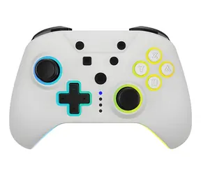 Hyperkin NuRival bílá / Ovladač / Nintendo Switch, Switch OLED / Bezdrátový / Gyroskop / RGB podsvícení