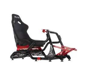 Oplite Cockpit GTR S8 Elite Force červená / Závodní simulátorový kokpit / nastavitelný / GT, Drift, F1, Rally