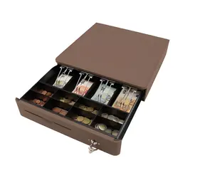 Olympia M405 Color mokka / Pokladní zásuvka / 8+4 přihrádky / RJ11/RJ12 / 12-24V