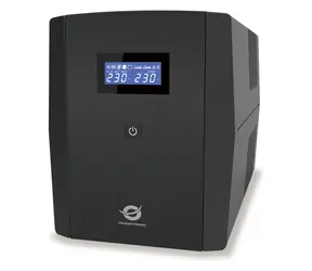 Conceptronic UPS 2200VA/1320W 4x UK černá / UPS / Line-Interaktivní / AVR / LCD displej / USB / RJ45 in/out