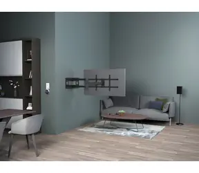 Equip 43"-80" černá / Nástěnný držák TV / výklopný, 4 klouby / VESA 800x400 / nosnost 50 kg