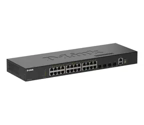 D-Link DGS-1530-28 / Switch / Managed L2 / 24x GE + 4x SFP+ / 128 Gbit/s / Rack